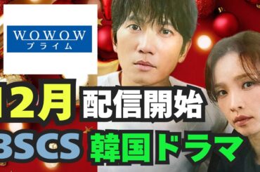 🌟あの最新作がついに無料放送‼️12月より放送スタートのBSCS韓国ドラマ🌟
