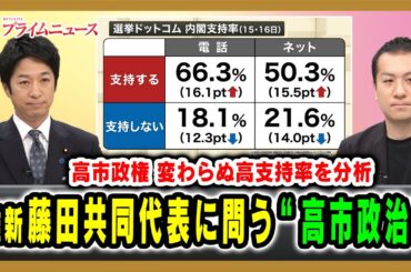 【高市政権 変わらぬ高支持率を分析】維新藤田共同代表に問う“高市政治” 藤田文武×林尚行×鈴木邦和 2025/11/20放送＜前編＞【BSフジ プライムニュース】