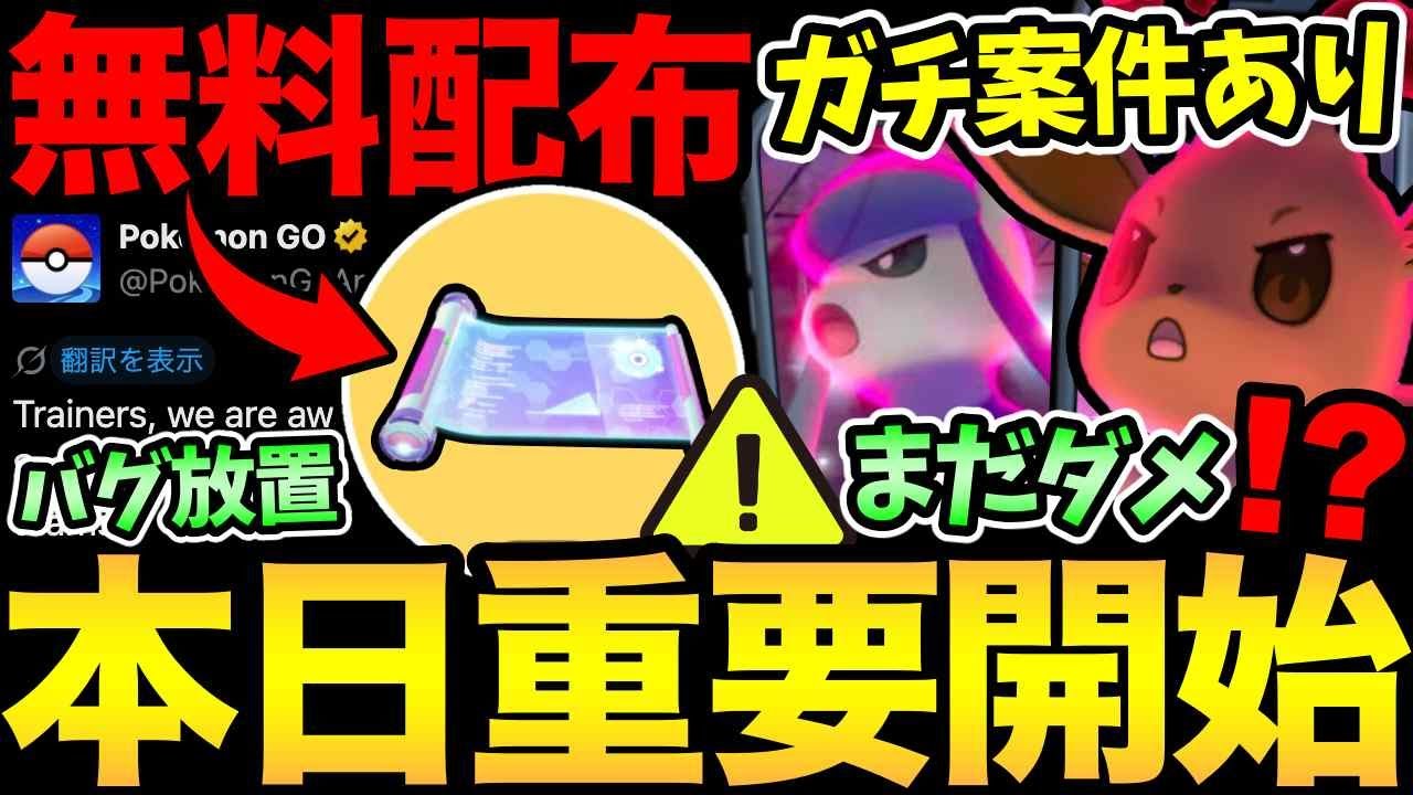 今日から無料配布開始!イーブイのガチ案件を見逃すな!進化はまだ急がなくて大丈夫!ナイアンはあのバグを放置…?【 ポケモンGO 】【 GOバトルリーグ 】【 GBL 】【 】 今日から無料配布開始!イーブイのガチ案件を見逃すな!進化はまだ急がなくて大丈夫!ナイアンはあのバグを放置...?【 ポケモンGO 】【 GOバトルリーグ 】【 GBL 】【 】