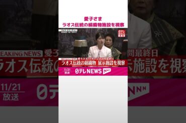 【速報】愛子さま  ラオス最終日  伝統の絹織物をご覧  21日夜帰国の途に  #shorts