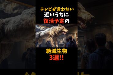 絶対会いたい‼️復活予定の絶滅生物3選#shorts