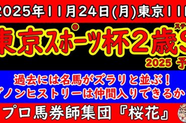 東京スポーツ杯２歳ステークス2025レース予想！過去には名馬がズラリと並ぶレースにおいて２歳重賞で位置取りも確定していない状況の中で人気のダノンヒストリーはどんな競馬になるのか？