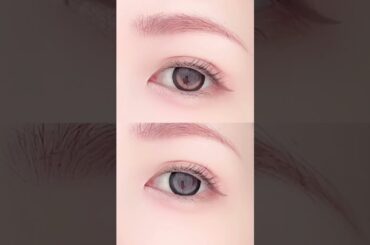 齊藤なぎささんイメモカラコン💘 ときとめブラウン＆ときとめグレー #shorts #カラコンレビュー #カラコンレポ #えまのカラコンレポ