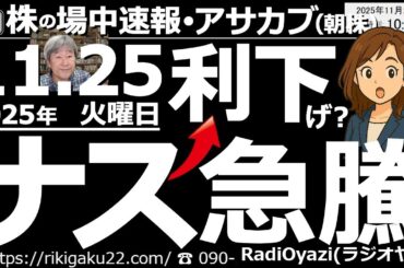 【朝株！(投資情報)】アメリカ株が急騰！利下げ期待高まりで。ナスは３％近い上昇なので日経平均は1,500円上昇するはず？今日、日経が５MAを抜けば反発の第一歩●買いシグナル点灯：9984ソフトバンクＧ