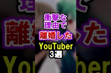 衝撃な理由で離婚したYouTuber TOP3 #ユーチューバー #youtuber #離婚