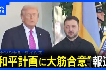 【ロシアによる侵攻めぐる和平計画】アメリカとウクライナが大筋合意　米メディア報道　トランプ氏とゼレンスキー氏が近く首脳会談へ｜TBS NEWS DIG