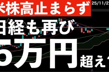 【米株高止まらない】日経も再び5万円へトライ！　#米国株 #日経平均