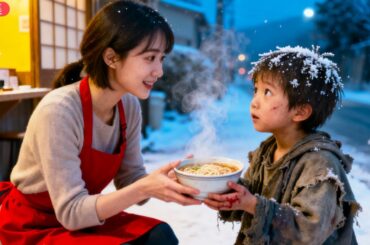 優しい少女が凍えていた少年乞食に一杯の麺を差し出した。20年後、彼は大企業のCEOとなり、彼女の前に恩返しに現れた。