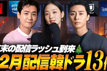 【2025年12月】韓国ドラマ配信ラインナップ｜年末の配信ラッシュ13作に備えて🔥