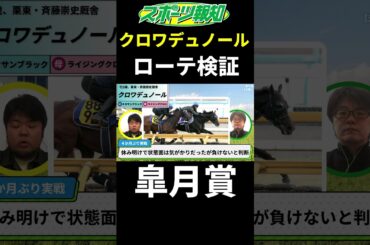 【皐月賞2025】クロワデュノールで間違いない？ローテを過去データから検証