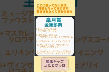 皐月賞全頭診断#競馬#競馬予想#解説#皐月賞#クロワデュノール#ファウストラーゼン