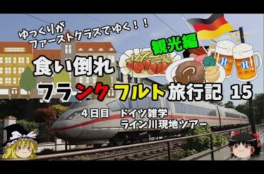 ゆっくり旅行【ドイツ雑学紹介】世界遺産 ライン川観光ツアーに参加した！　フランクフルト旅行記15