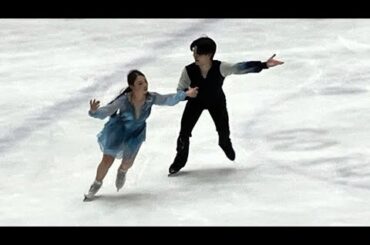 アイスダンス紀平梨花・西山真瑚ペア　公式練習で「もののけ姫」披露