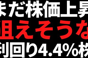 まだ株価上昇が狙えそうな財務健全＋利回り4.4％株