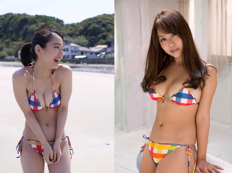 【画像】同じ水着着てるグラビアアイドルｗｗｗｗｗｗｗｗｗｗ