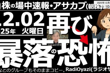 【朝株！(投資情報)】相場に再び「暴落の恐怖」が漂い始めた。日経は昨日の急落から反発も買いの勢いは限定的。主要銘柄のチャートは軒並み弱い●ストキャス買いシグナル：4452花王、9434通信ソフトバンク