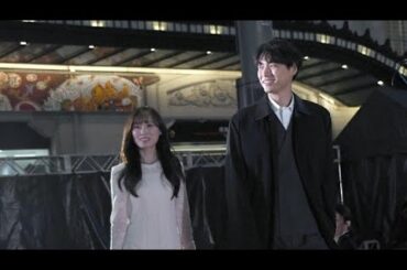 福士蒼汰＆福原遥、なんば駅前サプライズ登場…大歓声　異例のレッドカーペット、関西弁さく裂「めっちゃすきやねん！」