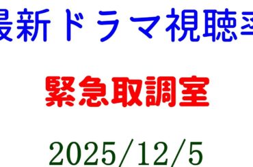 緊急取調室 高視聴率！視聴率速報☆2025年12月5日
