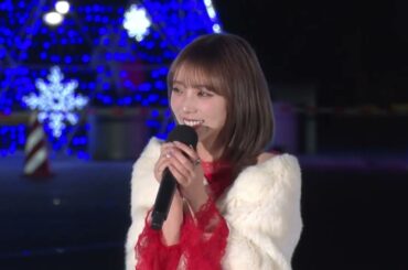 与田祐希さん「憧れのクリスマスはジンギスカンか馬刺し」真紅ドレスでイルミネーション点灯！