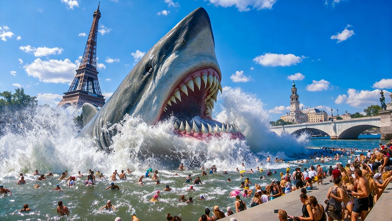 【映画紹介】2024年、オリンピック開催中に、突然変異を遂げたサメがセーヌ川に侵入し、その地を狩り場にし、その道中の全てを襲います。 【映画紹介】2024年、オリンピック開催中に、突然変異を遂げたサメがセーヌ川に侵入し、その地を狩り場にし、その道中の全てを襲います。