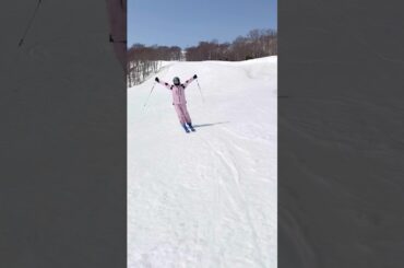 のんびりゆったりスキーも楽しいっ！森田優香#shorts