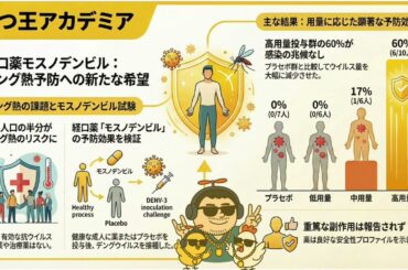 【医療者向け・音声のみ】デング熱新薬モスノデンビル：予防効果と耐性リスク　NEJM