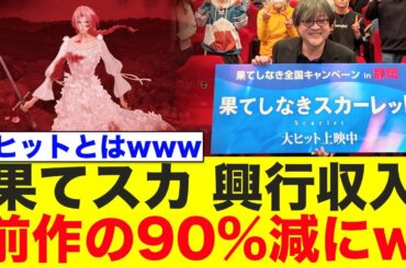 果てしなきスカーレット、公開から2週間経つも大爆死で興行収入90%減にwww