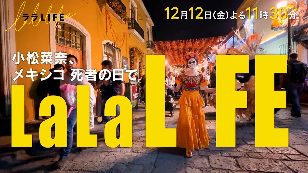 小松菜奈、顔面骸骨メイクでメキシコのお祭り・死者の日に望む【完結篇】『ララLIFE』12/12(金)【TBS】 小松菜奈、顔面骸骨メイクでメキシコのお祭り・死者の日に望む【完結篇】『ララLIFE』12/12(金)【TBS】
