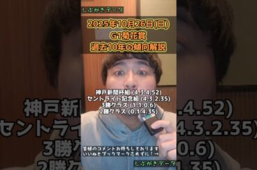 【菊花賞2025】過去10年のデータ解説。#しぶがきデータ #競馬 #競馬予想 #菊花賞 #菊花賞2025 #京都競馬場 #エネルジコ #エリキング #ショウヘイ