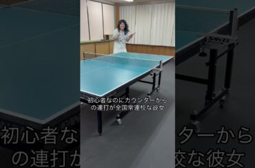 もあちゃん見てると左利き憧れる！！みんなも何球でも打ち返せるように練習頑張ろう！！#彼女 #卓球 #パウロ #ナチョス #もあちゃんズ