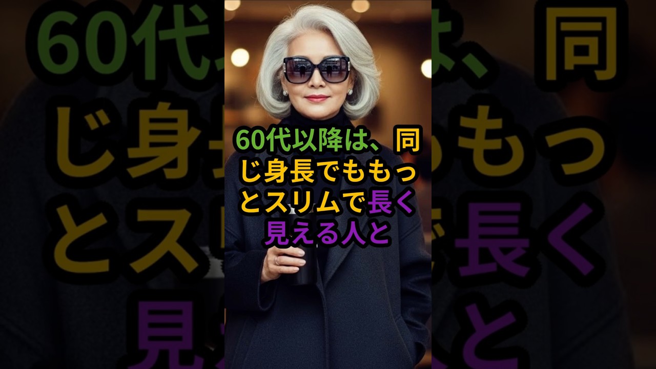 同じ身長でも“細く・長く見える”コーデの秘密!#シニアファッション#大人コーデ#大人ファッション 同じ身長でも“細く・長く見える”コーデの秘密!#シニアファッション#大人コーデ#大人ファッション