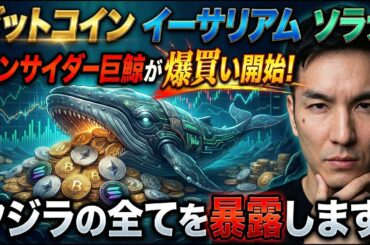【緊急速報】インサイダー巨鯨がビットコインとイーサリアムを爆買い開始！その正体と全取引履歴を暴露します。【仮想通貨/ソラナ】
