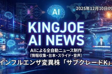【2025年12月10日】2025年、インフル変異株と脳症急増の衝撃…過労自殺・偽医者が示す医療危機とAIの光