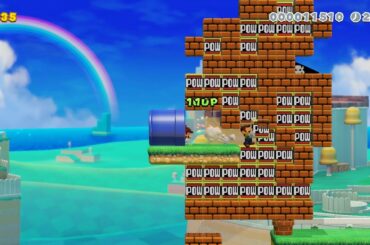 隠しゴール前でルイージが消えました。【マリオメーカー2】