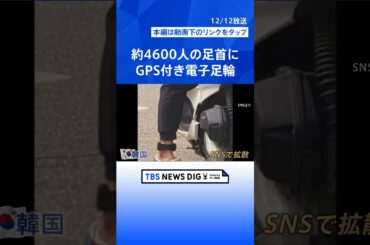 性犯罪者に厳しい韓国　再犯防止のため「GPS付きの電子足輪」で24時間監視　被害者の命か加害者の人権か｜TBS NEWS DIG #shorts