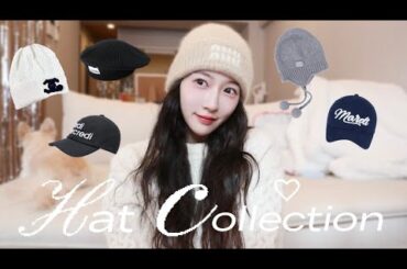 【帽子紹介】愛用キャップ・ニット帽全部紹介🧢💛【NEW ERA/Mardi Mercredi/MiuMiu etc.】