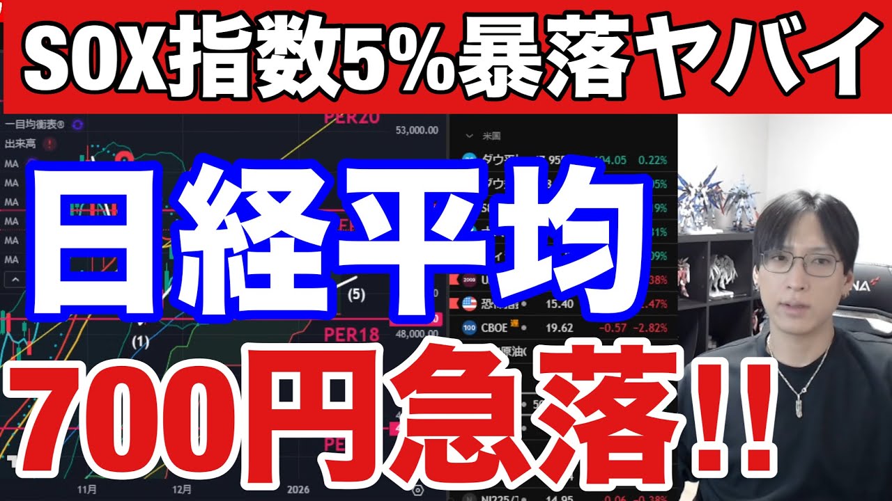 12/13【緊急、日経平均先物700円急落‼】半導体株指数5%暴落で日本株に下落圧力。日銀上げ警戒か→ドル円155円。米国株、ナスダックも下落。仮想通貨ビットコイン弱い。 12/13【緊急、日経平均先物700円急落‼】半導体株指数5%暴落で日本株に下落圧力。日銀上げ警戒か→ドル円155円。米国株、ナスダックも下落。仮想通貨ビットコイン弱い。