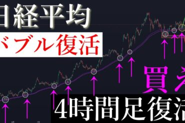 🚨4時間足移動平均線復活！56000円が天井です。日経平均株価/Ni225
