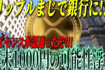 『リップル革命』リップルが遂に銀行承認通ったぞ!!! 価格上昇も時間の問題。