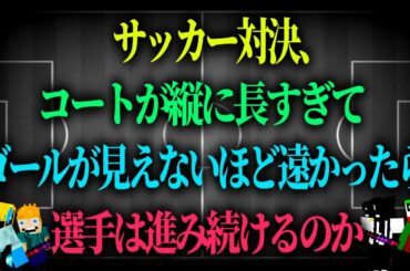 ゴールが遠すぎるサッカー
