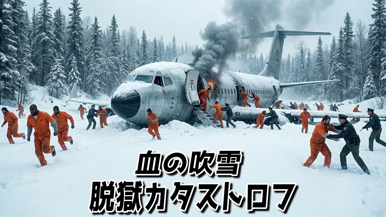 死刑囚を輸送中の飛行機で起きた予期せぬ事故が、100人の囚人を脱走させ、彼らは街の住民を皆殺しにした。【映画紹介】 死刑囚を輸送中の飛行機で起きた予期せぬ事故が、100人の囚人を脱走させ、彼らは街の住民を皆殺しにした。【映画紹介】