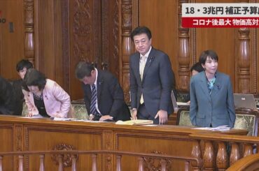 【速報】18・3兆円 補正予算成立 コロナ後最大 物価高対応