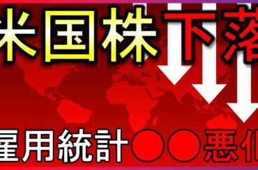 まさかの雇用統計で米国株下落！何が起きた？【株式投資の最新情報】