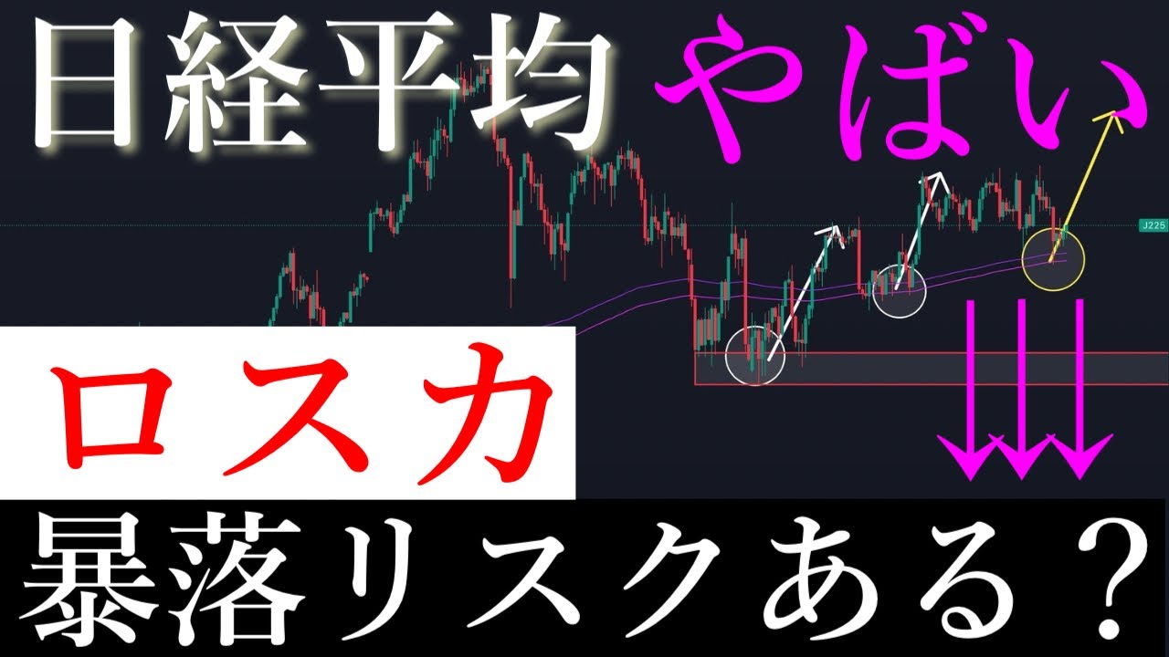⚠️「暴落パターン」下落リスクはある?日経平均株価/Ni225 ⚠️「暴落パターン」下落リスクはある?日経平均株価/Ni225