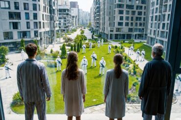 【映画紹介】将来、ある町の住民全員が突然の英国政府によるロックダウンで自宅アパートに閉じ込められた状態で目覚める。