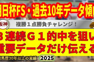 朝日杯フューチュリティステークス2025過去10年データ傾向👍9連続G1的中男のデータ解説！