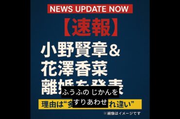 【速報】小野賢章＆花澤香菜、離婚を発表。多忙によるすれ違いが原因か