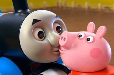 Peppa Pig & Thomas but it's ruined by AI