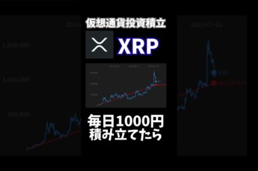 XRP仮想通貨暗号資産もし毎日1000円ずつ5年間買い続けたらどうなっていたのか #nisa＃XRP＃BTC＃暗号資産