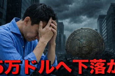 ビットコイン弱気相場入りで5万ドル台への下落が視野に。